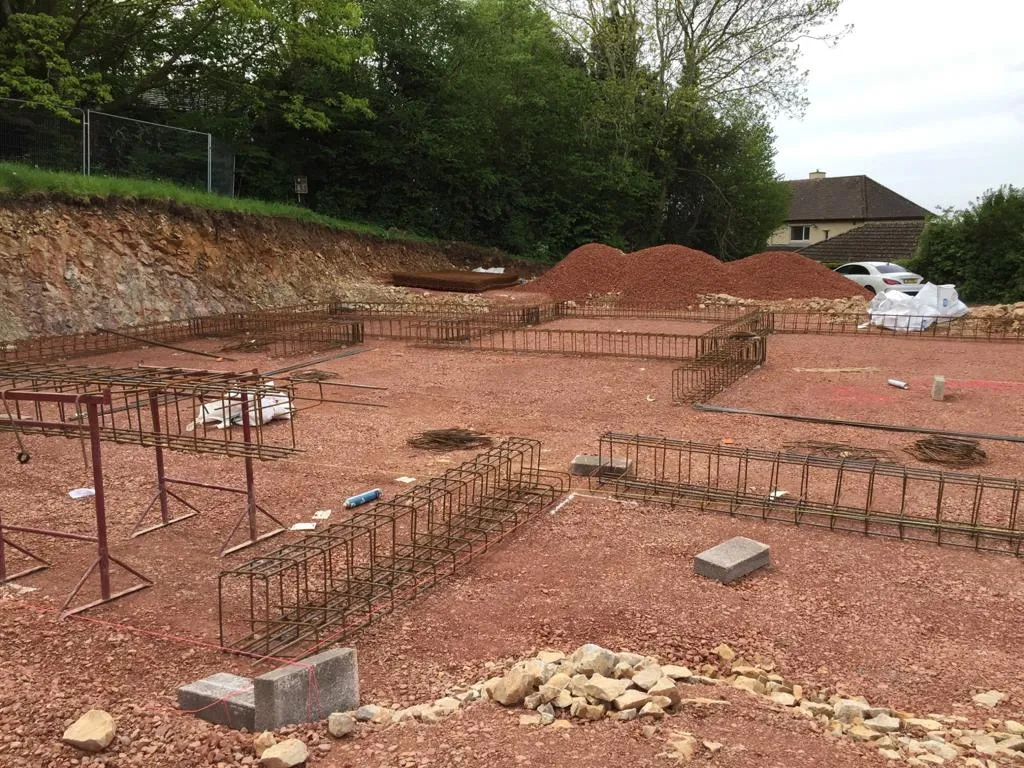 large mud groundworks area